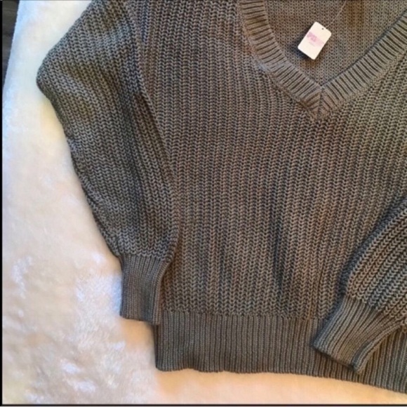 Pink Victoria’s Secret Fishermen V Neck Sweater - Picture 2 of 5